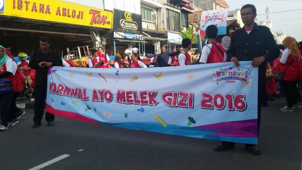 Spanduk Karnaval Ayo Melek Gizi 2016