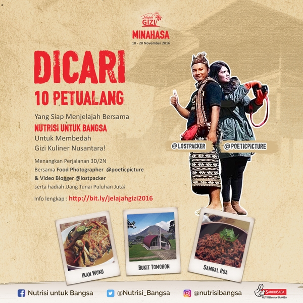 Iklan Jelajah Gizi Minahasa Competition